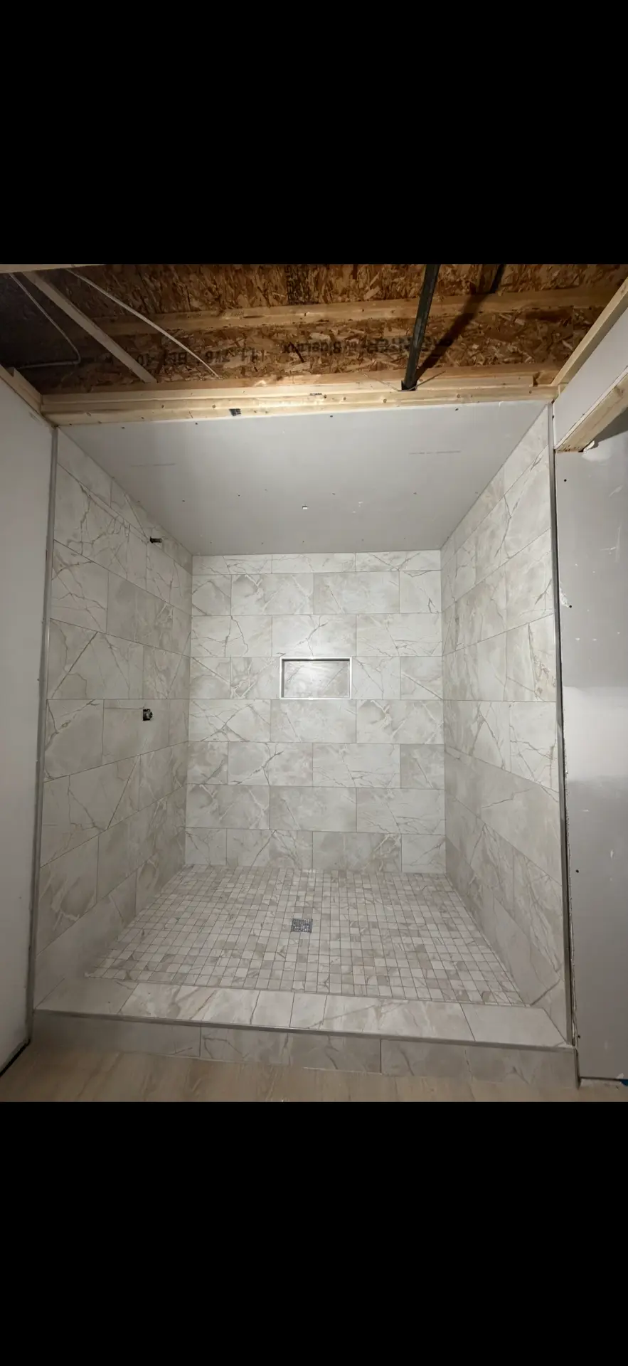 Mosaic-Floor Shower Build